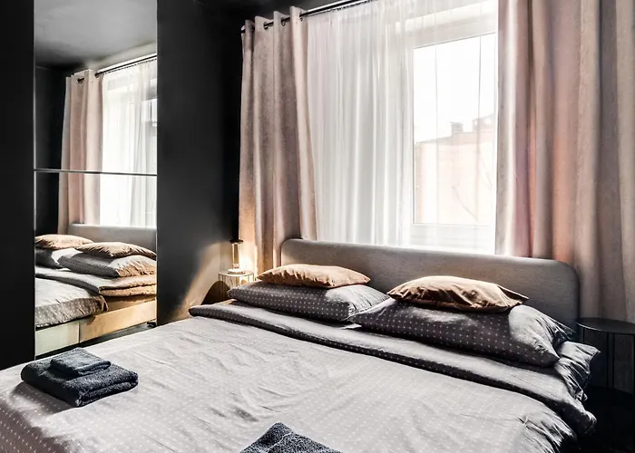 公寓 Blacknight - Self Check-in 24h 弗罗茨瓦夫